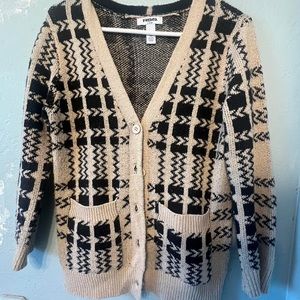 Checkered cardigan